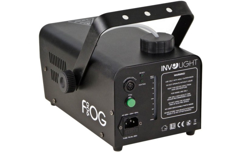 Involight FOG900 - Генератор дыма 850Вт. Кабель ДУ-X1; Беспроводной пульт ДУ