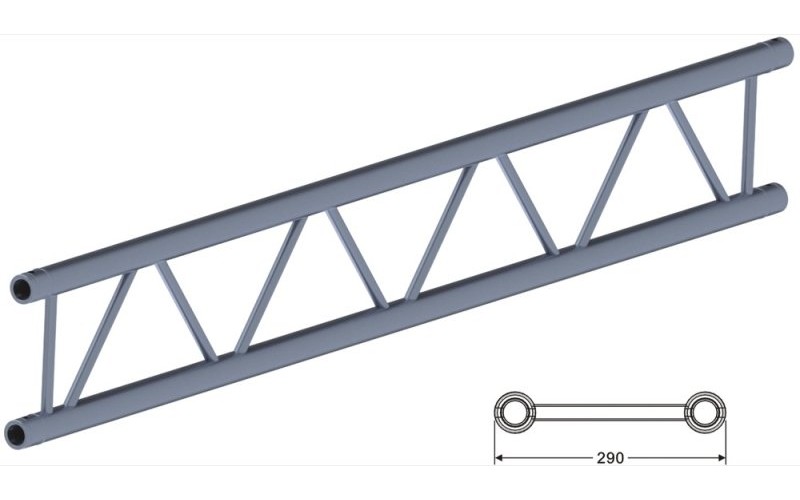 Involight IFX29-200 - Ферма плоская, прямая, 2 м, 290 мм, труба 50 мм (2 шт CC29SET)
