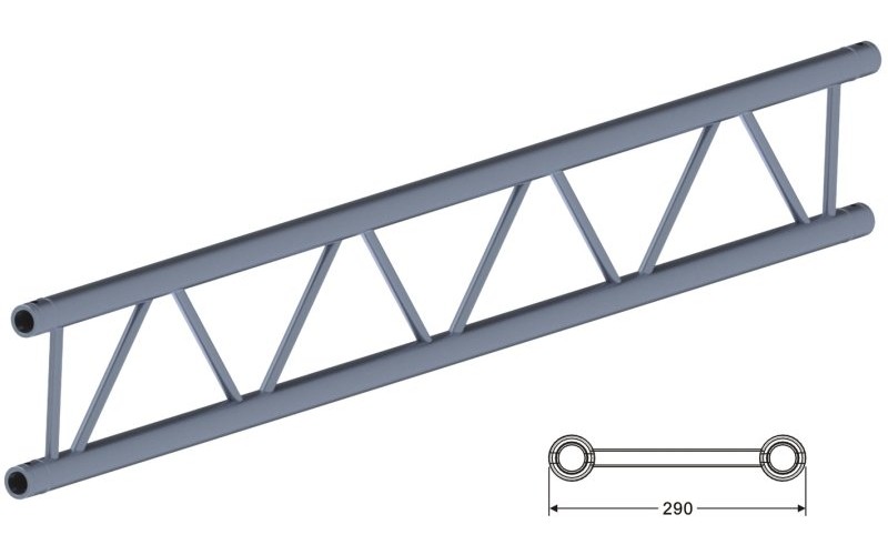 Involight IFX29-250 - Ферма плоская, прямая, 2.5 м, 290 мм, труба 50 мм (2 шт CC29SET)
