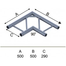 Involight IFX29-C03 - Угловой модуль для 2-х ферм 90*, плоский, 290х500 (4 шт CC29SET)
