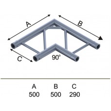 Involight IFX29-C03 - Угловой модуль для 2-х ферм 90*, плоский, 290х500 (4 шт CC29SET)