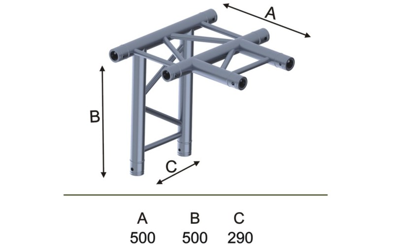 Involight IFX29-C16 - Модуль для 4-х ферм 90*, плоский, 290х500