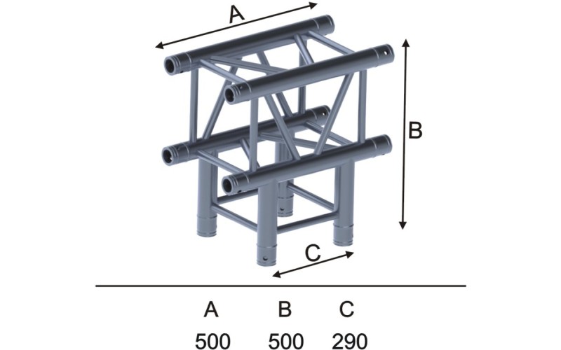 Involight ISX-29-C07 - Модуль для 3-х ферм (Т-образ.горизонт.), квадратный, 290х500 (13 шт CC29SET)