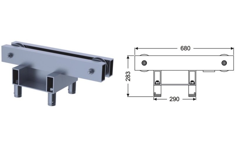 Involight ISX29 TOP - Блок c роликами для подъемных башен (CC29 SET в комплекте)
