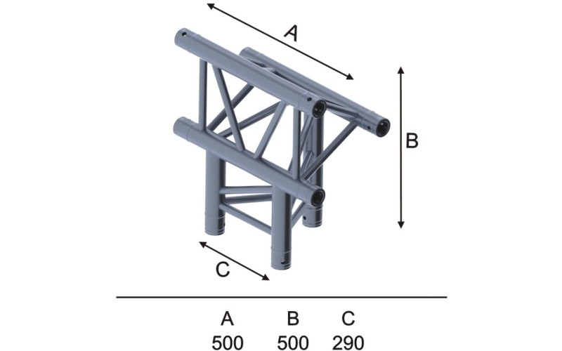 Involight ITX29-C21 - Модуль для 3-х ферм (Т-образ), треугольн., 290х500 (9 шт CC29SET)
