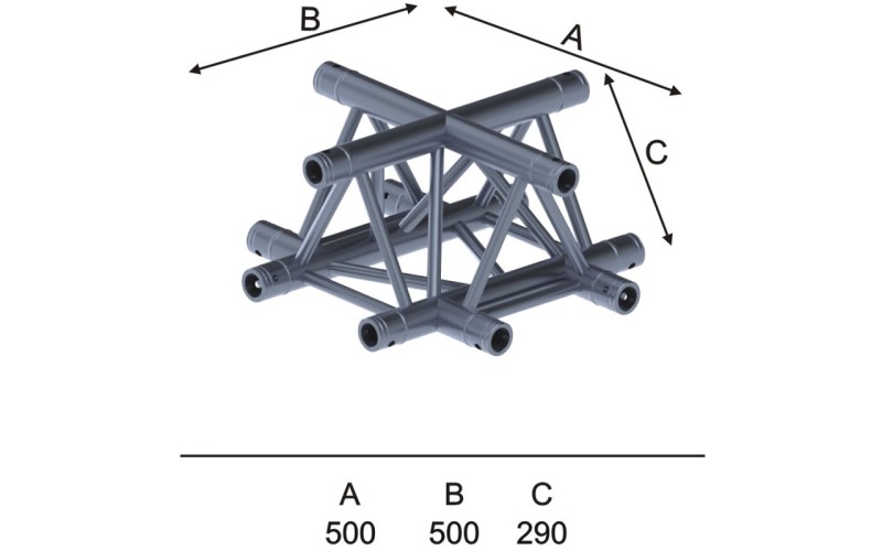 Involight ITX29-C24 - Модуль для 4-х ферм (КРЕСТ), треугольн., 500х500 (12 шт CC29SET)