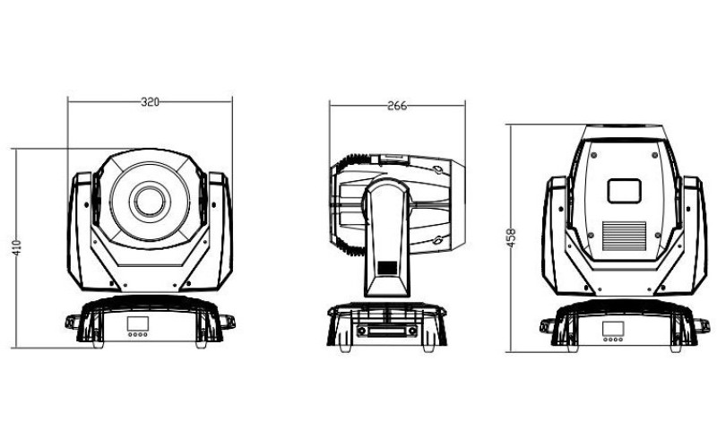 Involight LED MH127S - LED вращающаяся голова, белый светодиод 120 Вт, DMX-512