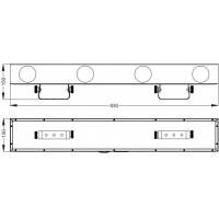 Involight LED RX350 - LED световой эффект, 4 линзы, 256 шт. RGBWY, звук. актив., DMX-512