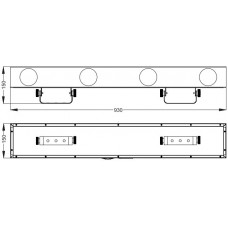 Involight LED RX350 - LED световой эффект, 4 линзы, 256 шт. RGBWY, звук. актив., DMX-512