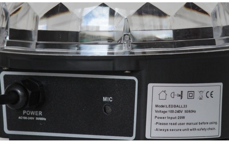 Involight LEDBALL33 - LED световой эффект, 6 шт. RGB 3 Вт, звуковая активация, авто