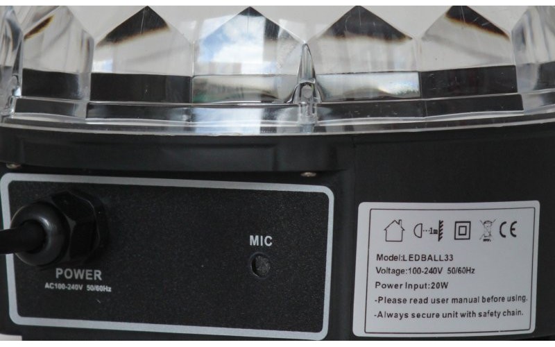 Involight LEDBALL33 - LED световой эффект, 6 шт. RGB 3 Вт, звуковая активация, авто