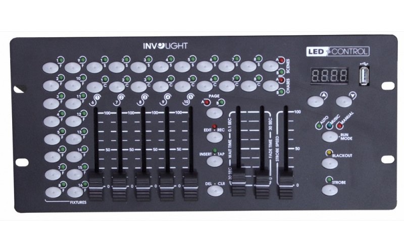 Involight LEDControl - Светодиодный контроллер DMX512, 16 приборов до 10 каналов