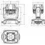 Involight LEDMH720W - LED вращающаяся голова, 7x20 Вт RGBW, DMX-512