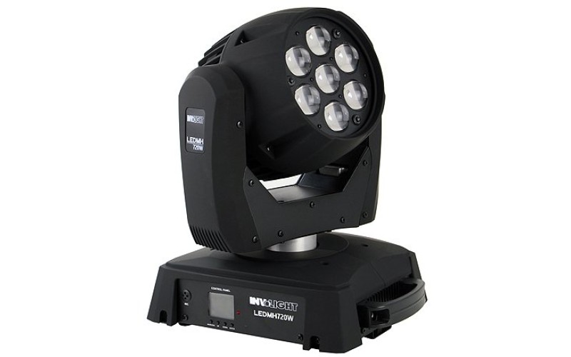 Involight LEDMH720W - LED вращающаяся голова, 7x20 Вт RGBW, DMX-512
