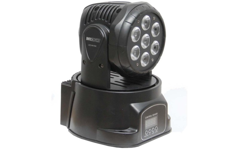 Involight LEDMH78W - LED вращающаяся голова, 7x8 Вт RGBW мультичип, DMX-512