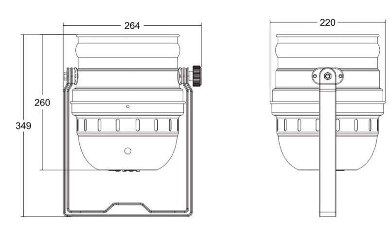 Involight LEDPAR189/AL - светодиодный RGB прожектор PAR64, 18 шт. светодиодов по 9 Вт мультичип