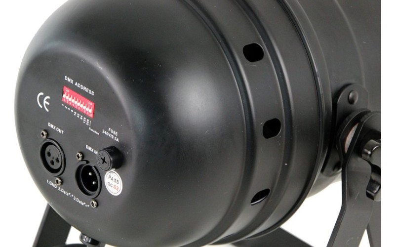 Involight LEDPAR56/BK - светодиодный RGB прожектор (чёрн) , звуковая активация , DMX-512