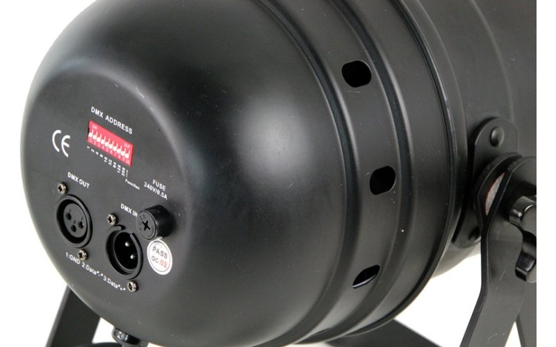 Involight LEDPAR56/BK - светодиодный RGB прожектор (чёрн) , звуковая активация , DMX-512