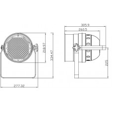 Involight LEDPAR64/BK- светодиодный RGB прожектор (черн.), DMX-512, звуковая активация, авто