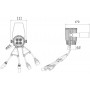 Involight LEDSPOT433 - светодиодный RGB прожектор, 3 Вт мультичип (4 шт.), DMX-512