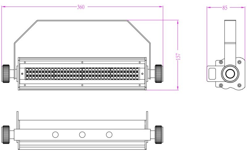 Involight LEDSTROB200 - светодиодный стробоскоп, SMD 5050 (132 шт.), цвет белый