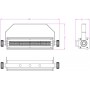 Involight LEDSTROB200 - светодиодный стробоскоп, SMD 5050 (132 шт.), цвет белый