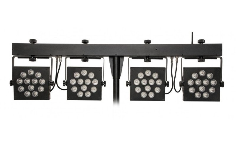 Involight MLS HEX48 - 4хLEDPAR (RGBWA/UV 12 штx12 Вт) кейс+ножной ДУ- контроллер, ИК-пульт