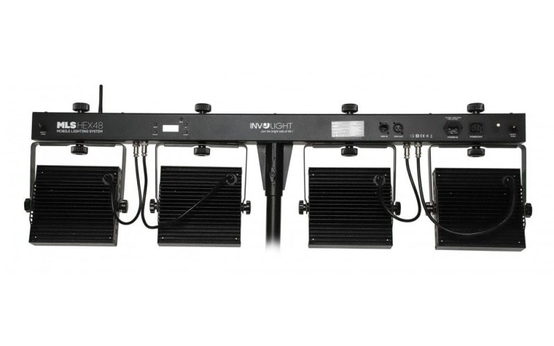Involight MLS HEX48 - 4хLEDPAR (RGBWA/UV 12 штx12 Вт) кейс+ножной ДУ- контроллер, ИК-пульт