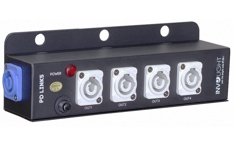 Involight PDLINK5 - коробка с разъемами PowerCon (1 x Вход / 5 х Выходов)