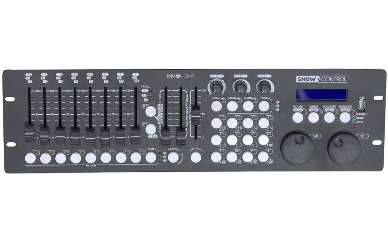 Involight SHOWControl - Контроллер DMX512, 24 прибора до 26 каналов каждый.