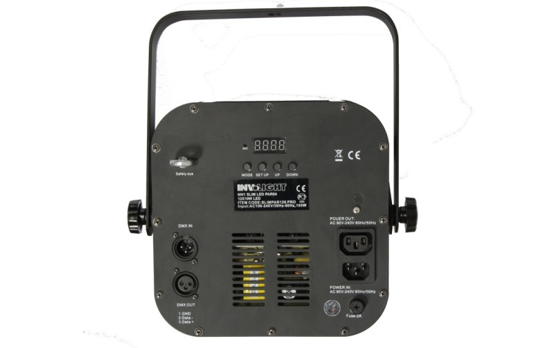 Involight SLIMPAR 126PRO - LED RGBWA+UV прожектор, 10 Вт мультичип (12 шт.), DMX-512