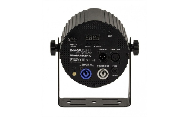 Involight SLIMPAR 612PRO- светодиодный прожектор 6 x12Вт. RGBWA/UV 6-в-1 мультичип.
