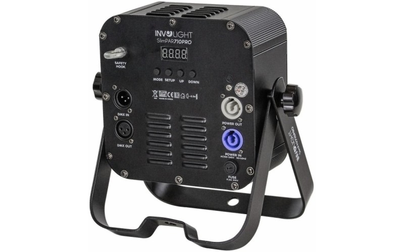 INVOLIGHT SLIMPAR710PRO - светодиодный прожектор RGBWA+UV, 10 Вт мультичип (7 шт.), DMX-512, ИК-ДУ