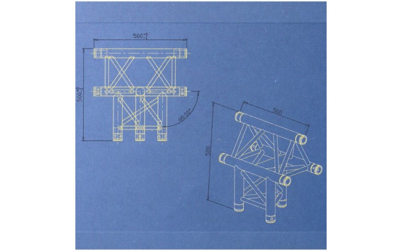 Involight TN35 - Модуль для 3-х ферм (Т-образ вертик.), треугольн., 290х500