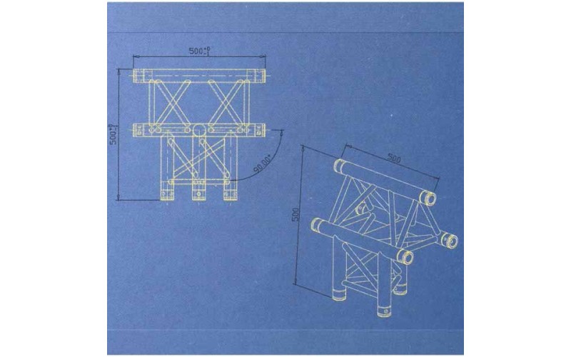 Involight TN35 - Модуль для 3-х ферм (Т-образ вертик.), треугольн., 290х500