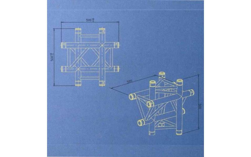 Involight TN44 - Модуль для 4-х ферм , треугольн., 500х500