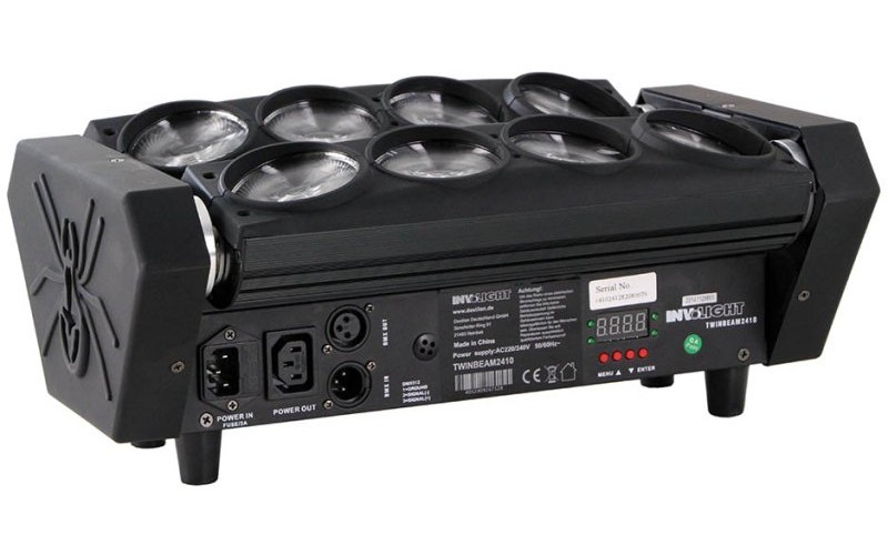 Involight TWINBEAM2410 - две моторизованные LED панели, 8 шт. белых светодиодов по 10 Вт, DMX-512