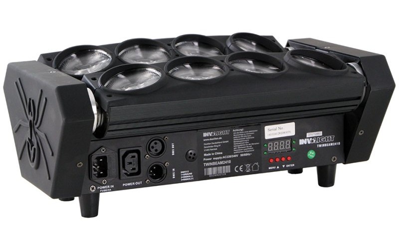 Involight TWINBEAM2410 - две моторизованные LED панели, 8 шт. белых светодиодов по 10 Вт, DMX-512