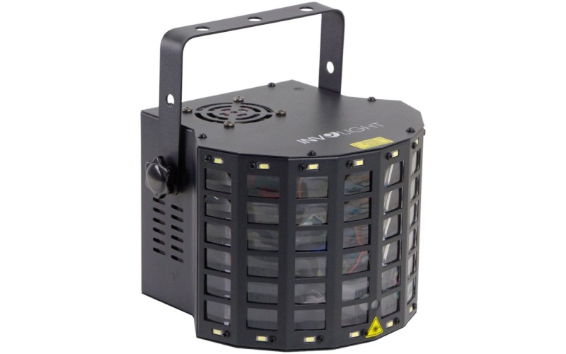 Involight Ventus L - световой эффект, 4 шт. 3 Вт RGBW, 16 шт. 0,5 Вт W, лазер 50 мВт G, 100 мВт R