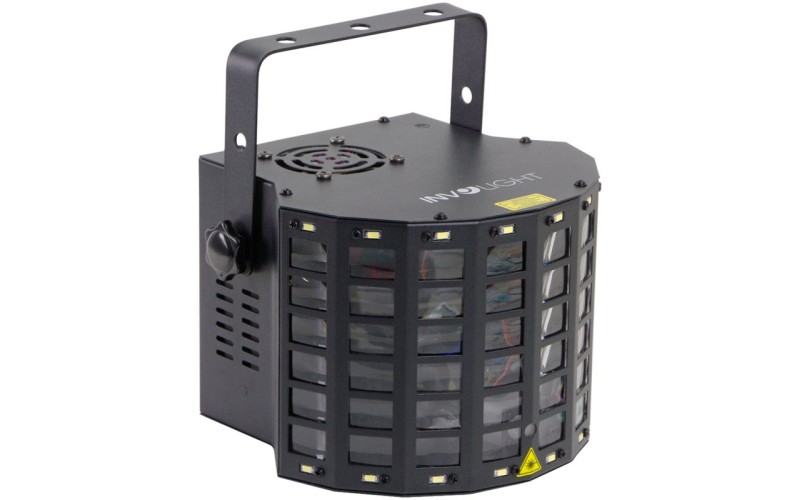 Involight Ventus L - световой эффект, 4 шт. 3 Вт RGBW, 16 шт. 0,5 Вт W, лазер 50 мВт G, 100 мВт R