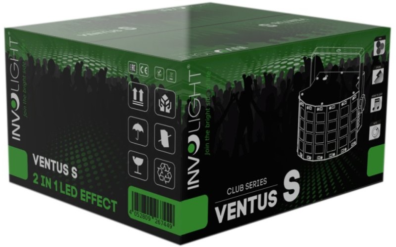 Involight Ventus S - световой эффект, 3 шт. 3 Вт RGBW, 14 шт. 0,5 Вт W