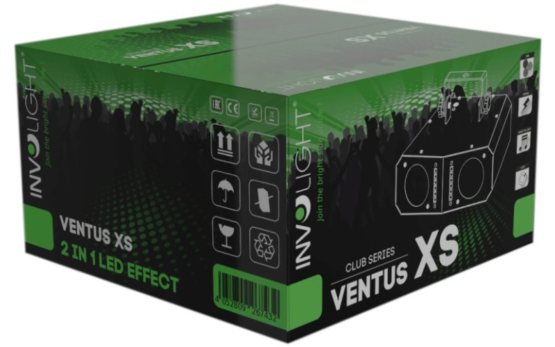 Involight Ventus XS - световой эффект, 54 шт. RGBW, 12 шт. 1 Вт W
