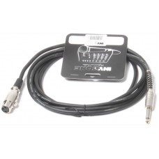 Invotone ACM1003/BK - Микрофонный кабель , mono jack 6,3 <-> XLR3F, длина 3 м (черный)