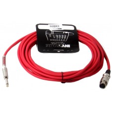 Invotone ACM1006/R - Микрофонный кабель, mono jack 6,3 <-> XLR3F, длина 6 м (красный)