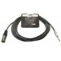 Invotone ACM1010S/BK - Микрофонный кабель, Джек 6,3 стерео <->XLR3M, длина 10 м (черный)