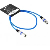 Invotone ACM1102/B - Микрофонный кабель, XLR F <-> XLR M длина 2 м (синий)