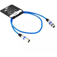Invotone ACM1103/B - Микрофонный кабель, XLR M <-> XLR F длина 3 м (синий)