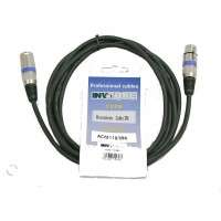 Invotone ACM1106/BK - Микрофонный кабель, XLR <-> XLR длина 6 м (черный)