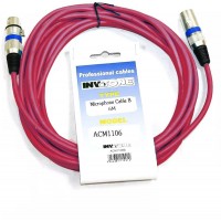 Invotone ACM1110/R - Микрофонный кабель, XLR <-> XLR длина 10 м (красный)