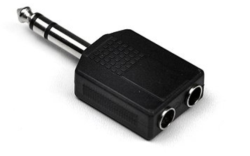 Invotone AD190 - переходник - джек стерео 6,3мм  <-> 2 х джек 6.3мм (гнездо), пластик